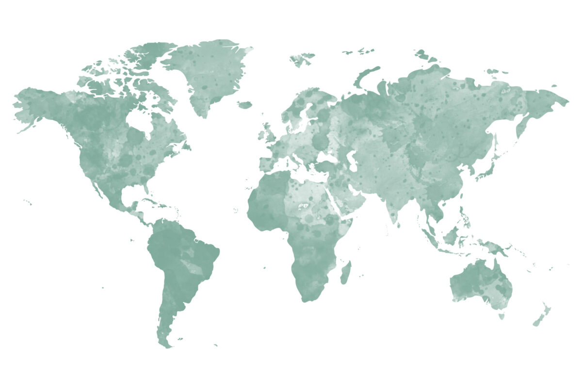 Carte du monde personnalisable à épingler Marron carte punaise